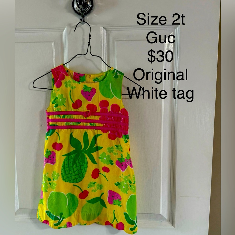 Lilly Pulitzer Yellow fruit dress - Picture 1 of 2